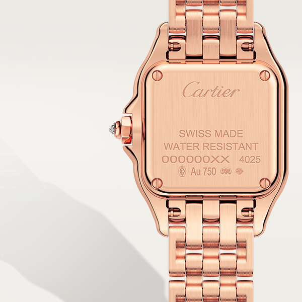 Panth&egrave;re de Cartier 22 x 30 mm quartz en or rose et diamants, petit mod&egrave;le